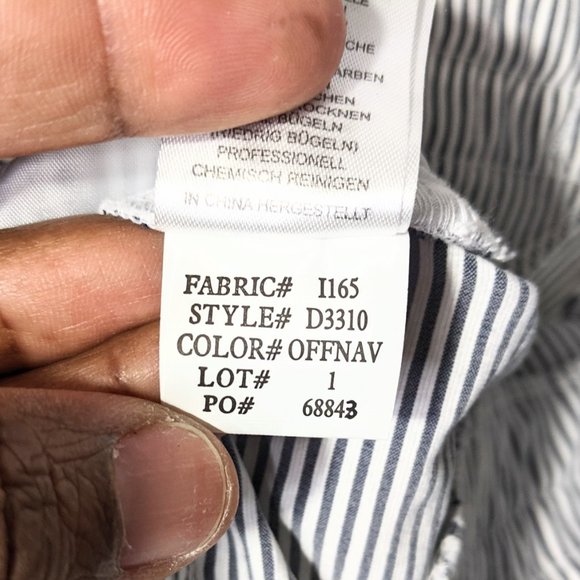 Eliane Rose Off White Navy Striped Capris Size 8 - Picture 5 of 8